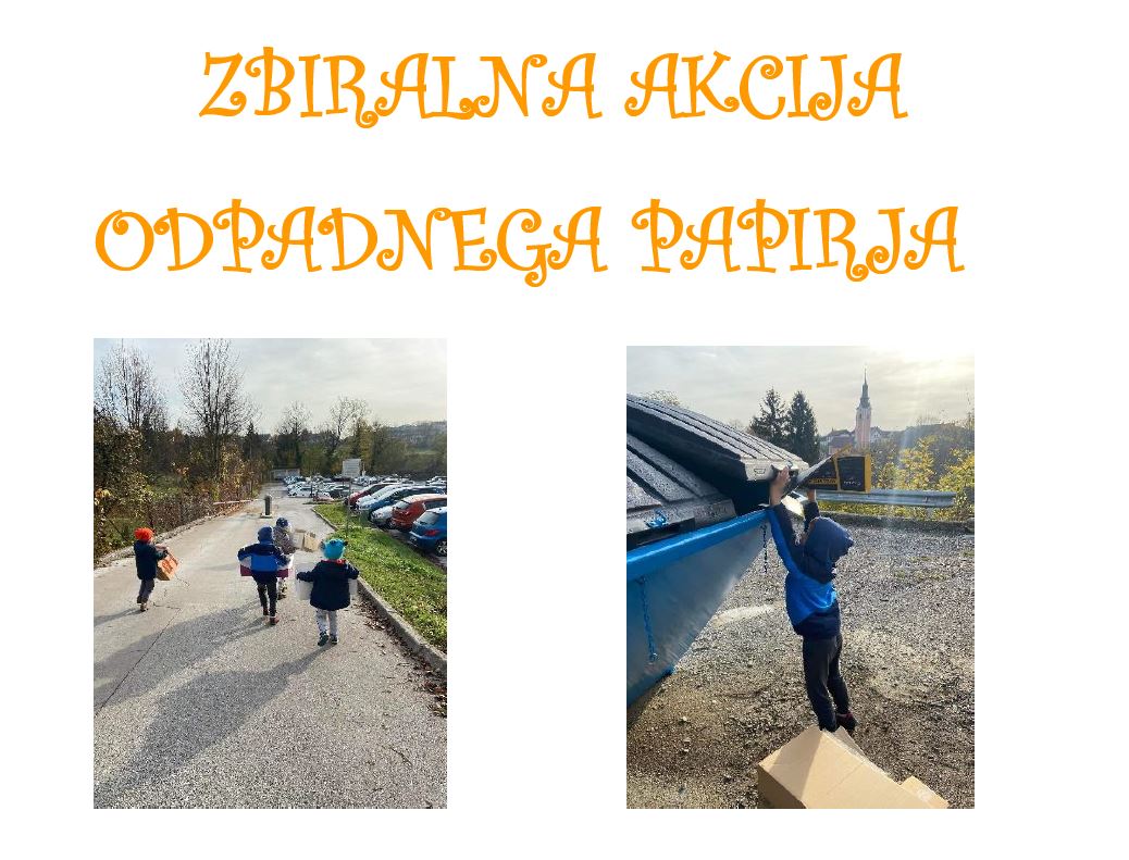 zbiralna akcija papirja dt